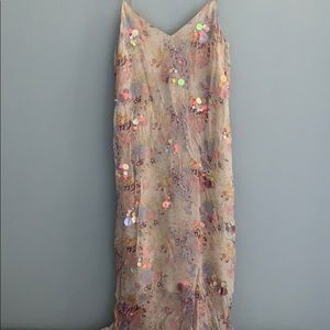 NEW ASOS sparkly printed slip dress